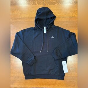NEW ALO Yoga Accolade Men's Black Hoodie Medium and Large Fast Cheap Shipping!